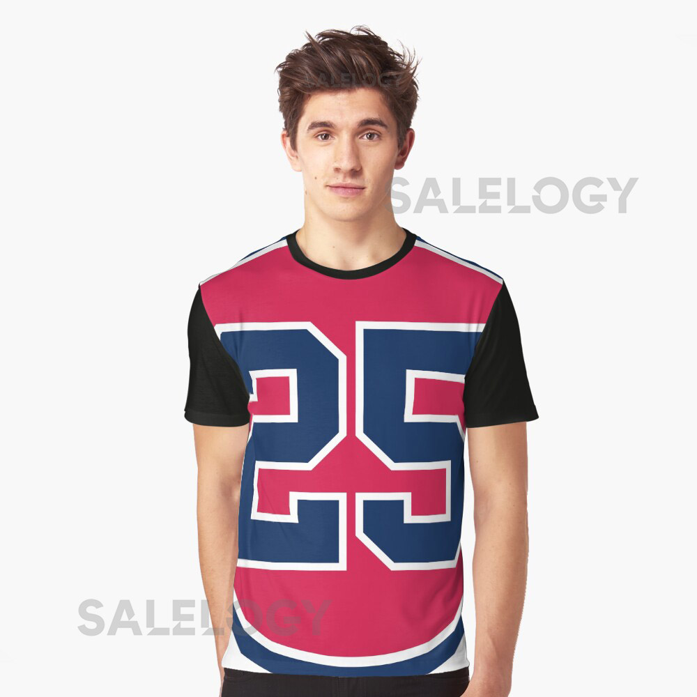 Andruw Jones 25 Jersey Number Classic T-Shirt fo