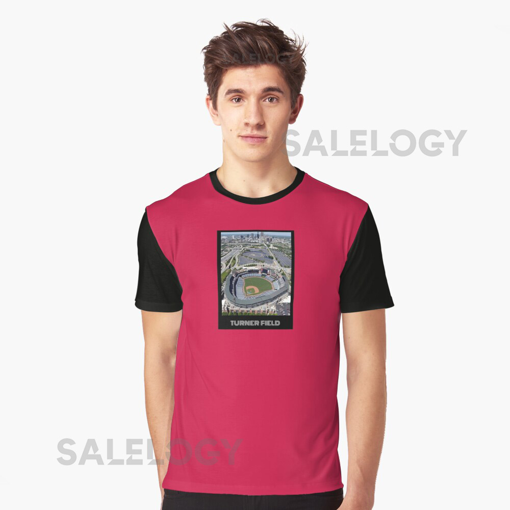 Turner Field- Scarlet Oversized T-Shirt for Sale