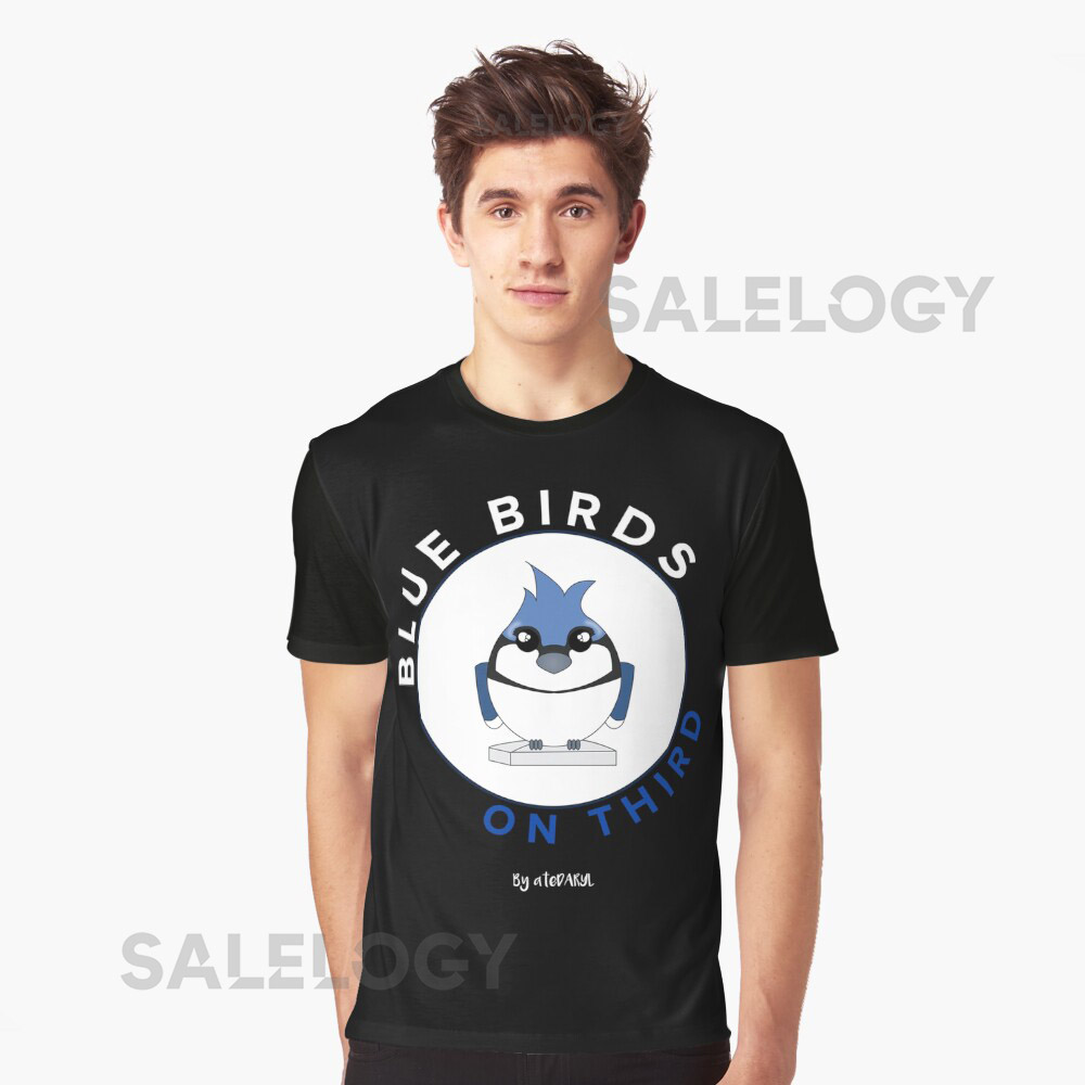 Blue Birds on Third Classic T-Shirt for S
