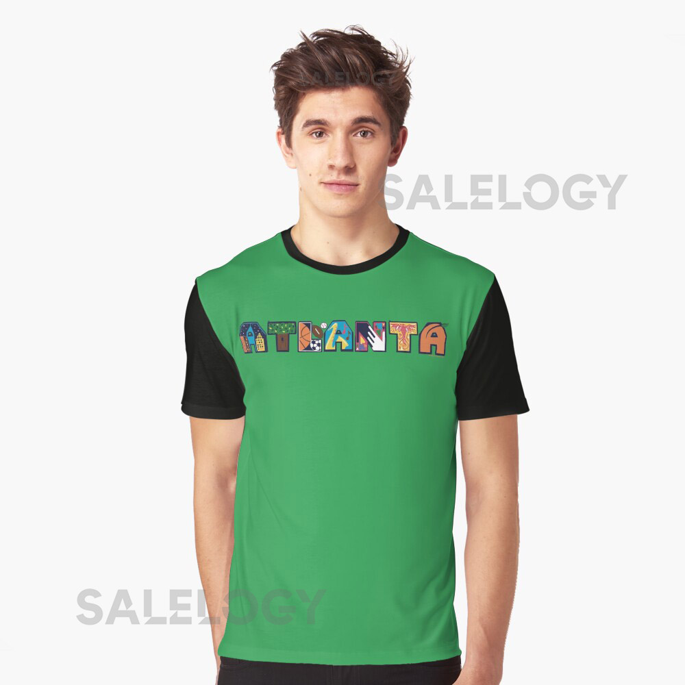 Atlanta Block Text with Skyline Big Peach Sports