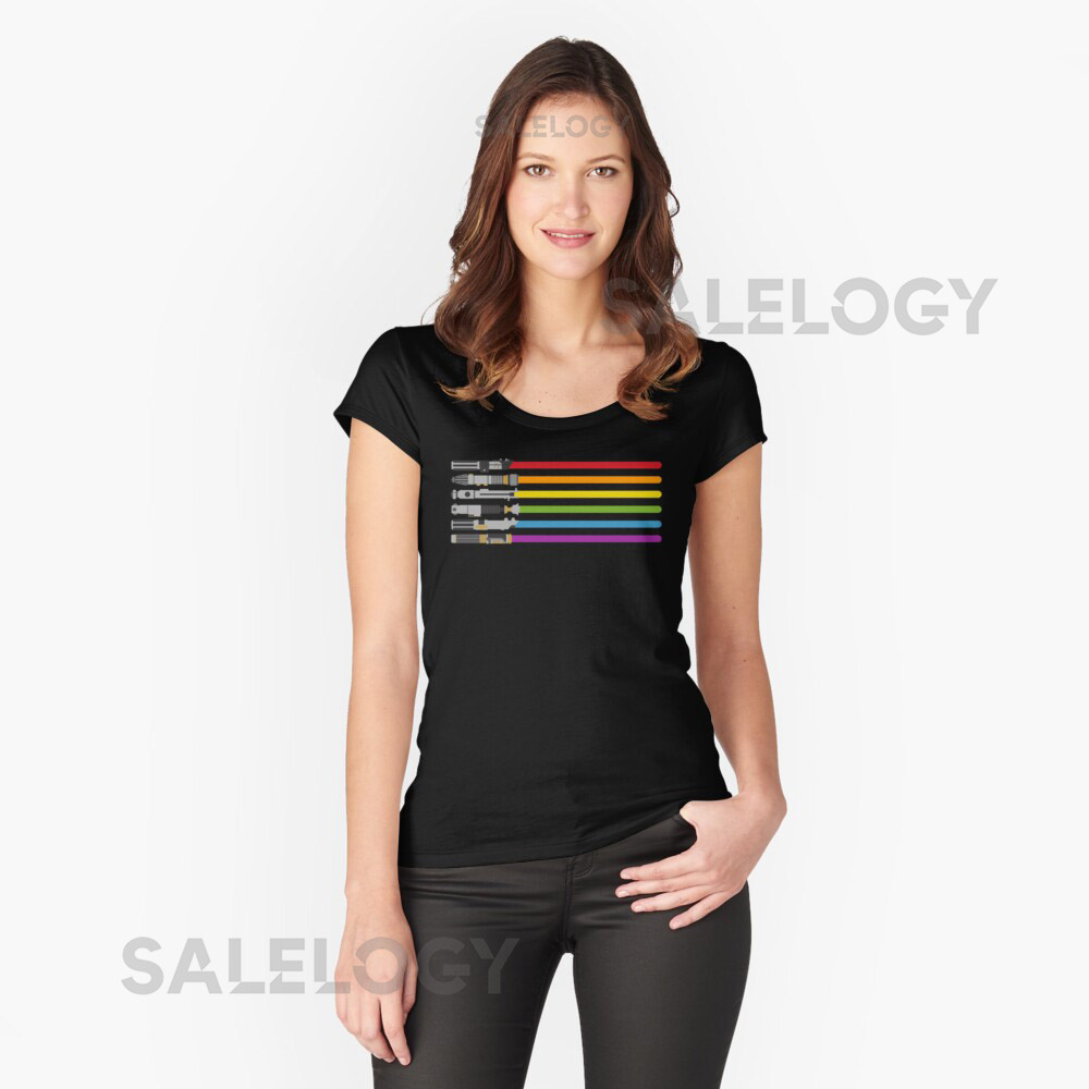 Lightsaber Rainbow Essential T-Shirt for Sale by