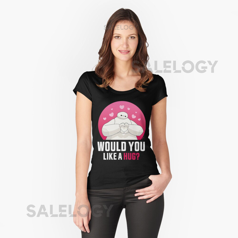 Baymax Cute Hug Heart Pose Design Essential T-Shi