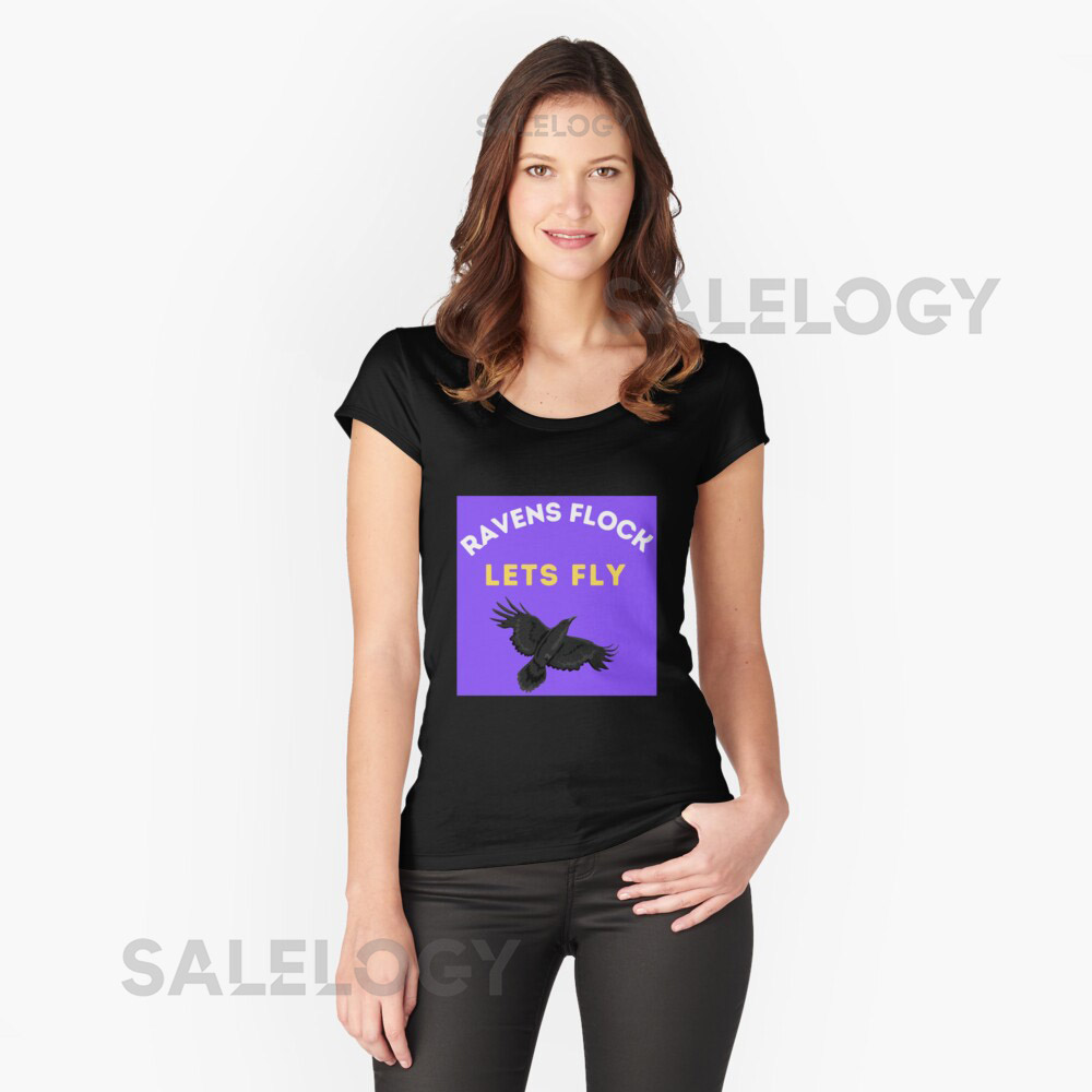 Ravens Flock Lets Fly Classic T-Shirt foryythkg