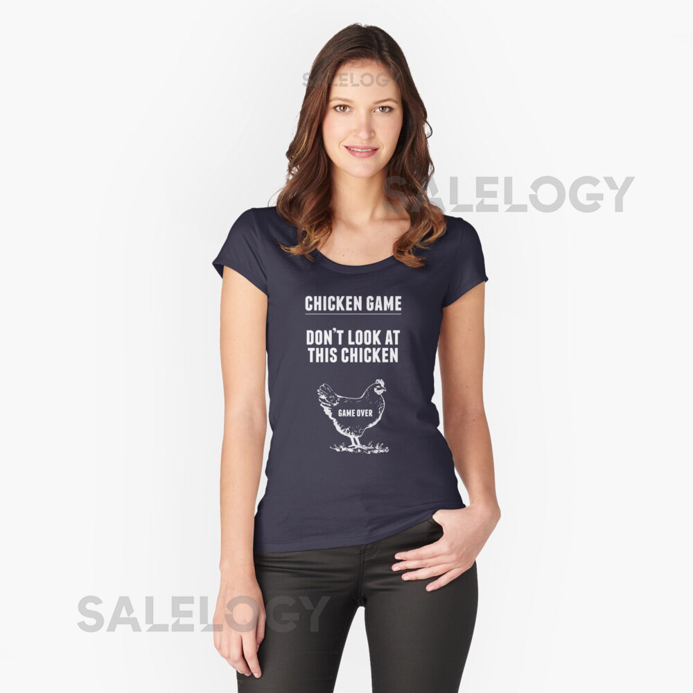 Chicken Game T-Shirt Funny Chicken Joke Essenti
