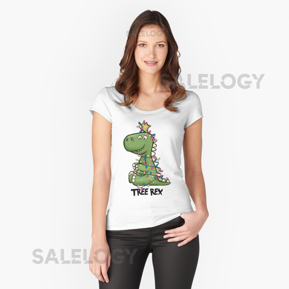Funny Christmas T Rex. Tree Rex Gift Essentialyy