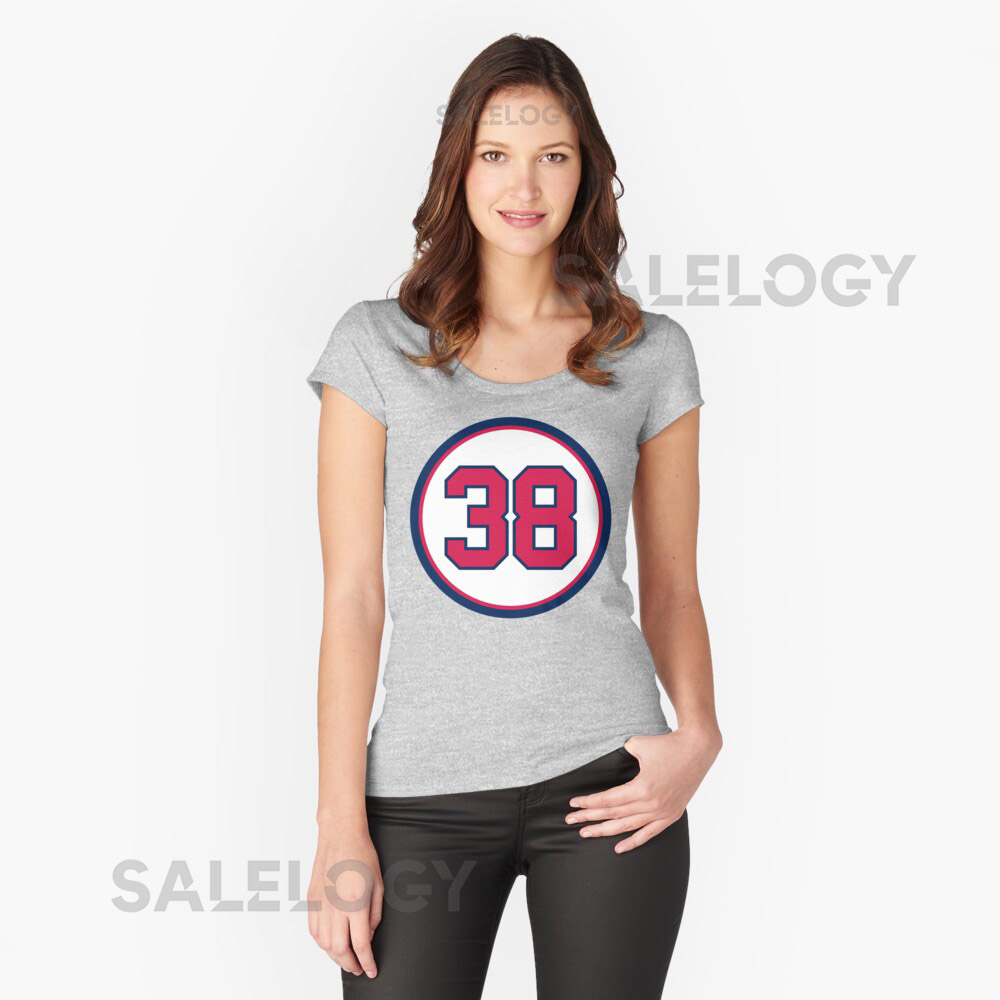 Josh Tomlin 38 Jersey Number Oversized T-Shirt f
