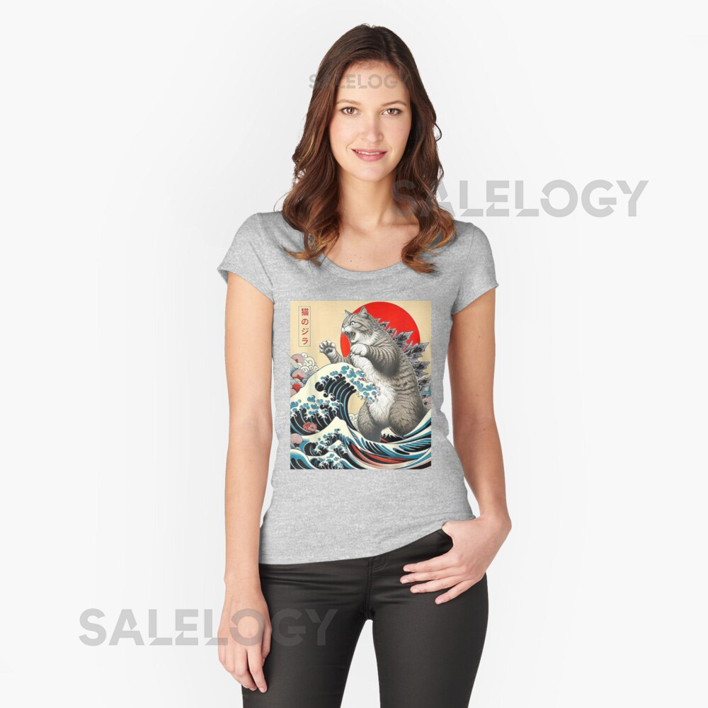 Catzilla Cat Japanese Art Cat Owner Cat Loveryyth