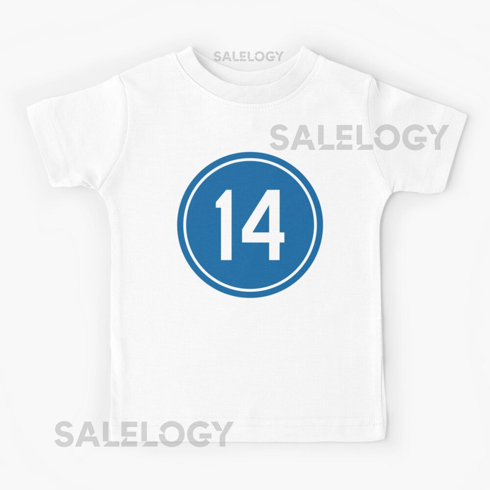 Kike Hernandez 14 Jersey Number Oversized T-Shirtyythk