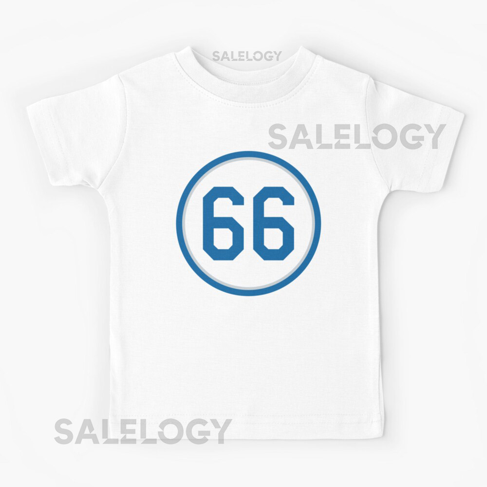 Yasiel Puig 66 Jersey Number Oversized T-Shirt f