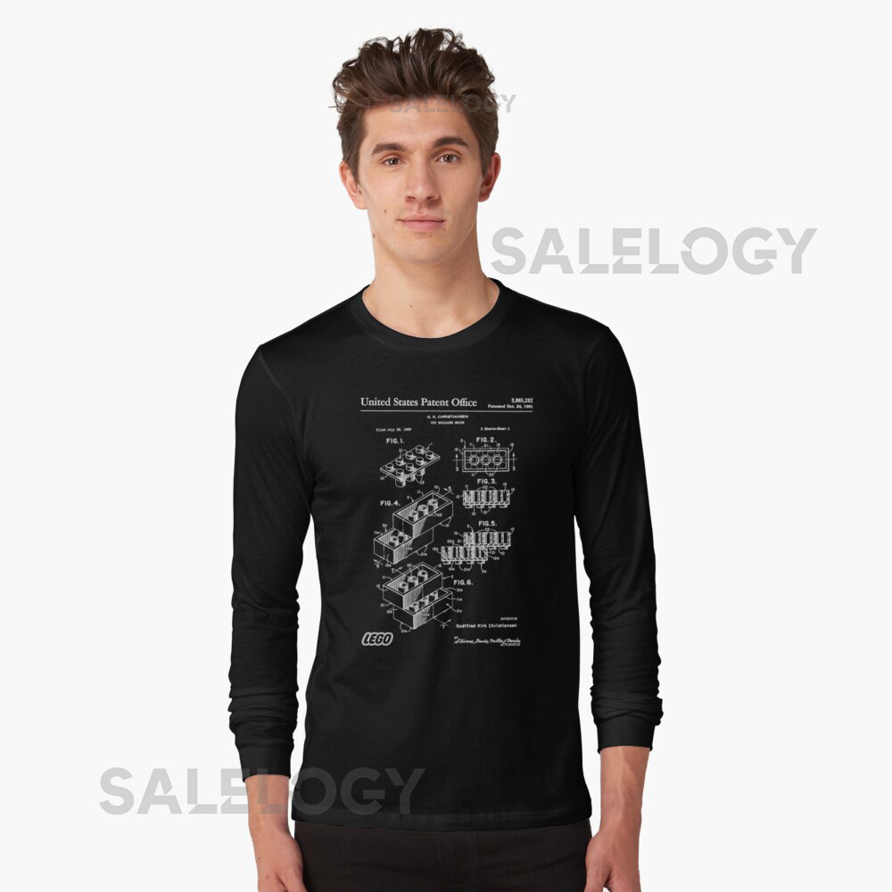 Lego-Brick-Patent-White Essential T-Shirt for Sale by ba