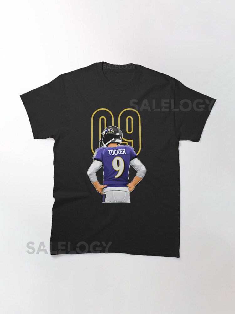Justin Tucker Baltimore 9 Number Classic T-Shirtyythkg