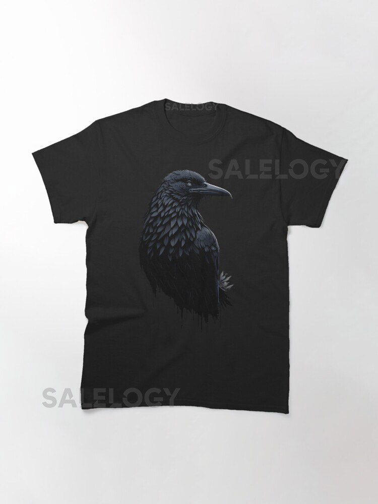 Mystical Raven Illustration Classic T-Shirt for Saleyyt