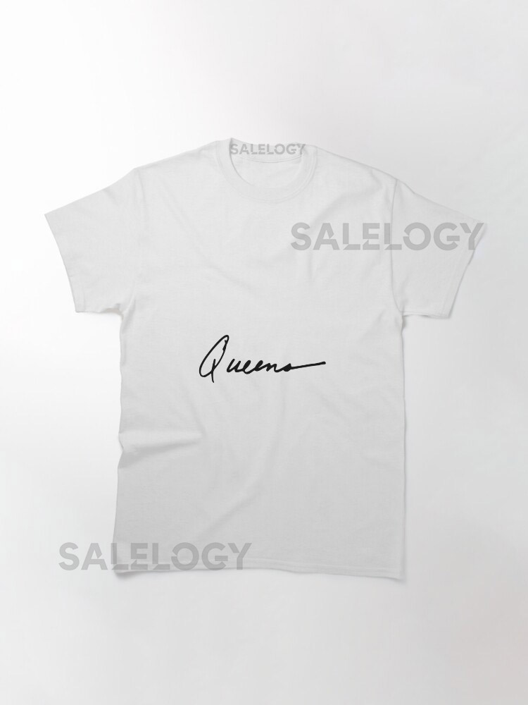 Queens Handwriting Script New York Sticker Classic yythk