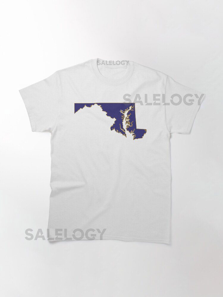 Baltimore Maryland Outline Raven Colors  Classic