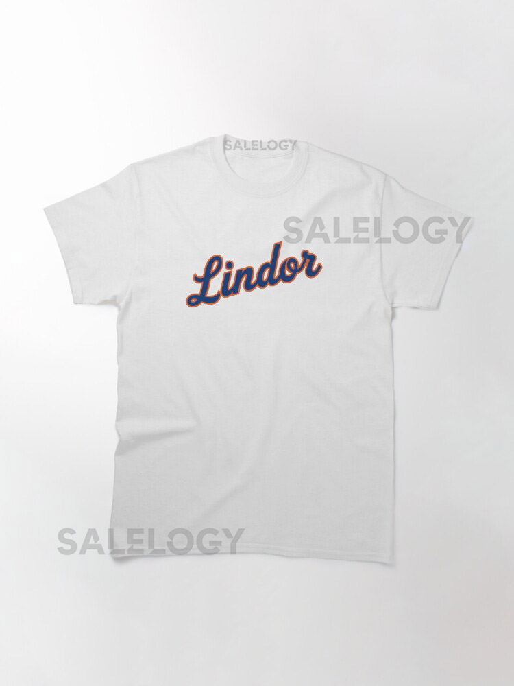  New York Mets Lindor Baseball Font  Classic T-Shir