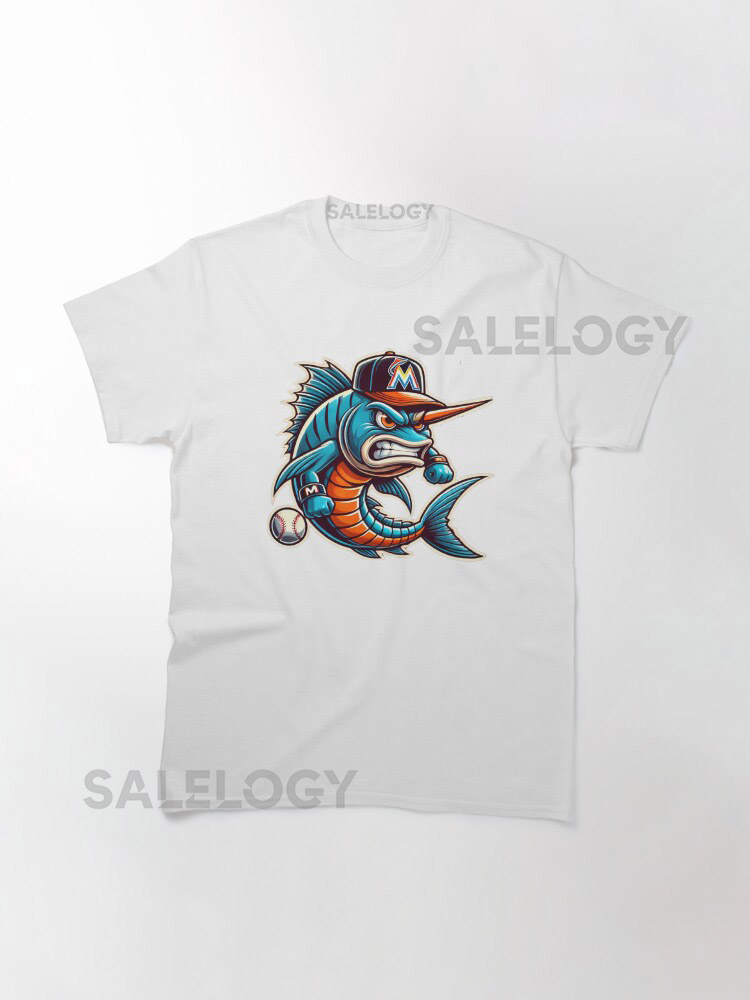 Miami Marlins Fish Mascot Design Classic T-Shirt