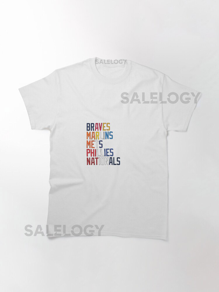 NL East Team Names and Colors Classic T-Shirtyyt