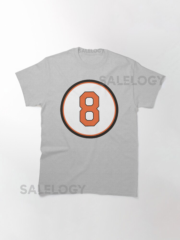 Cal Ripken Jr. 8 Jersey Number Classic T-Shirty