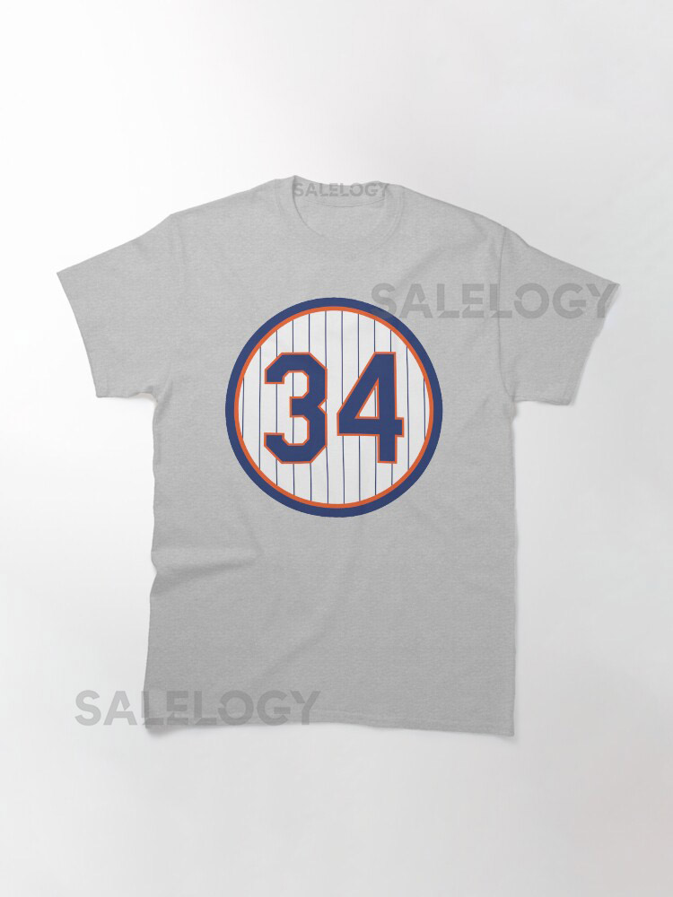 Noah Syndergaard 34 Jersey Number Classic T-Shirt yythk