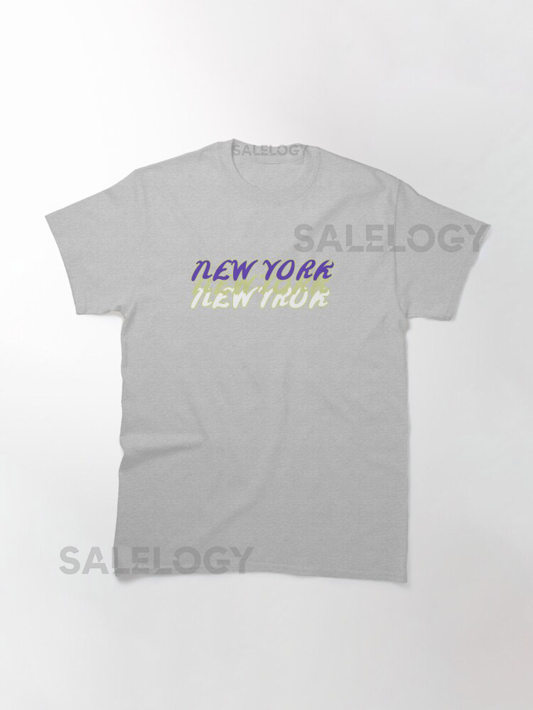 New York New York Purple and Gold Font Cla