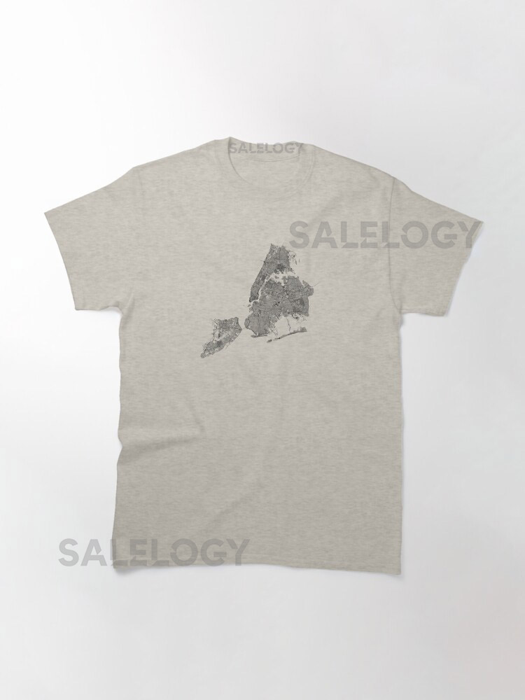 New York Road Map Classic T-Shirt for Sale yythkg