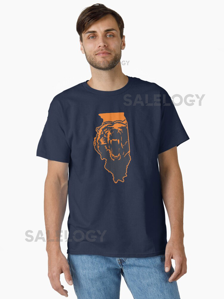 Chicago Bears Illinois NFL State Outline Classi