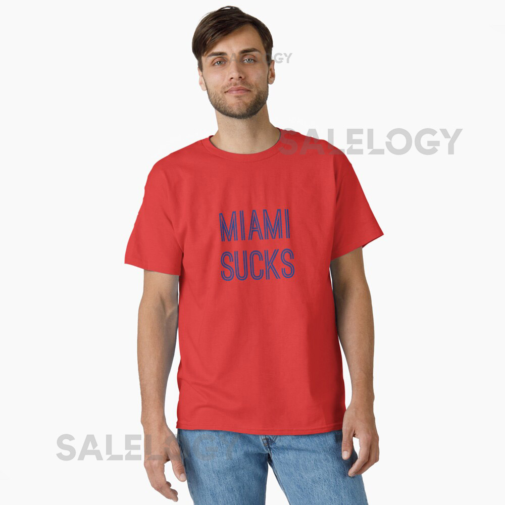  Miami Sucks (Royal Text)  Essential T-Shirt for Sa