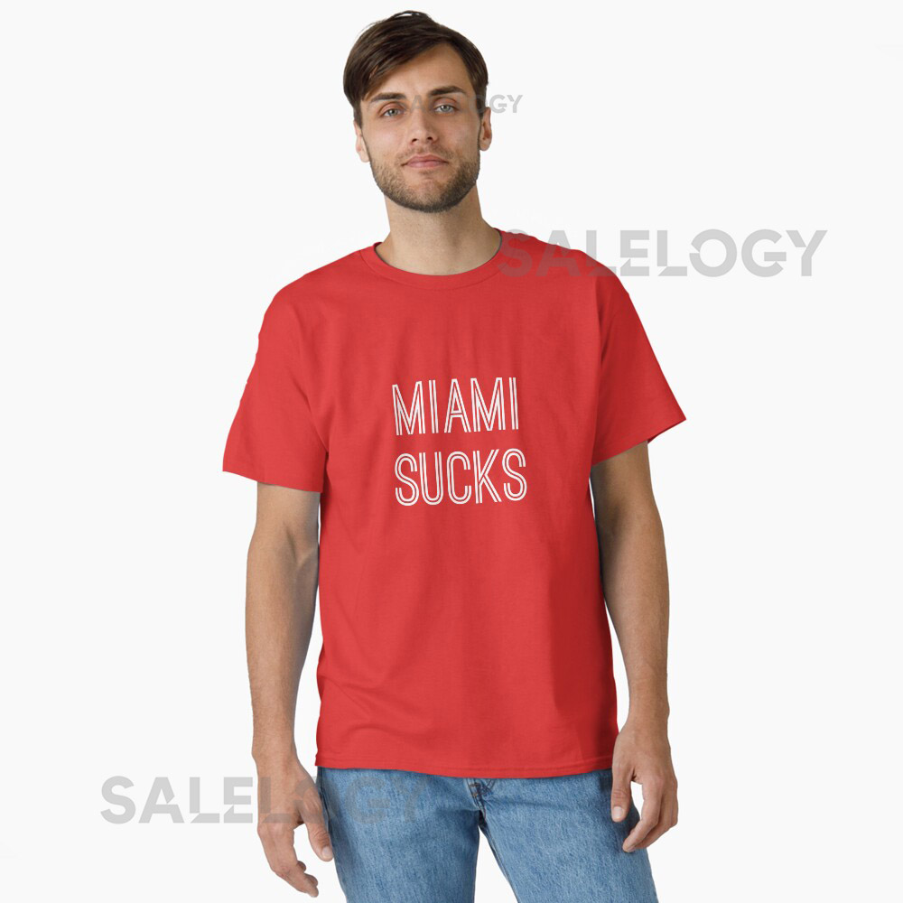  Miami Sucks (White Text)  Essential T-Shirt for Sa