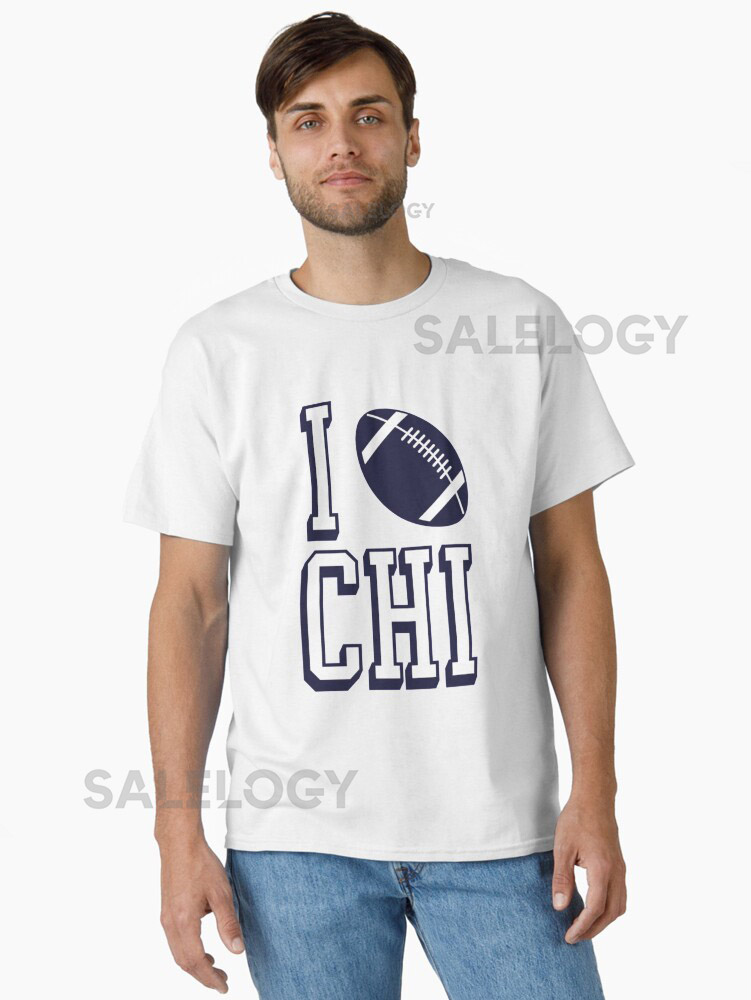 I Love CHI Football - Orange Classic T-S