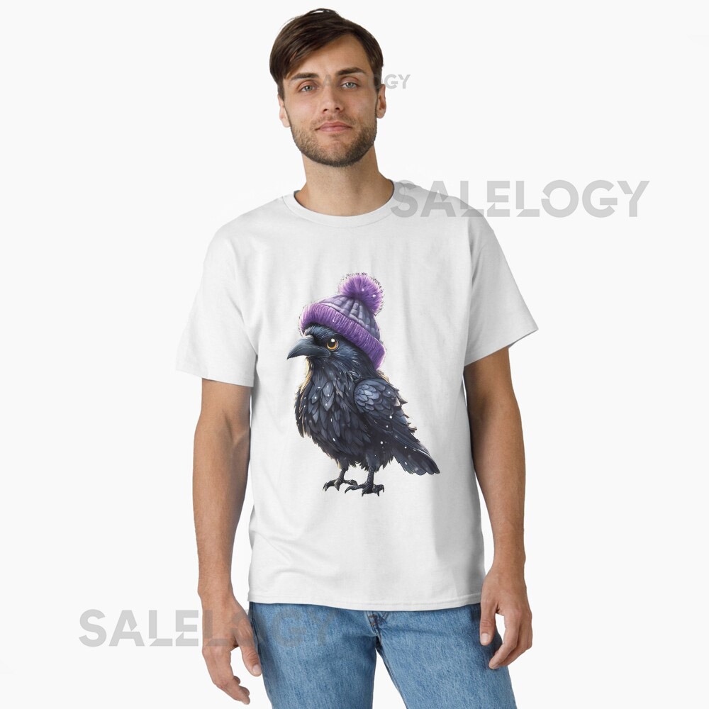 Baltimore Raven with Purple Hat Oversized T-Shirtyythkg