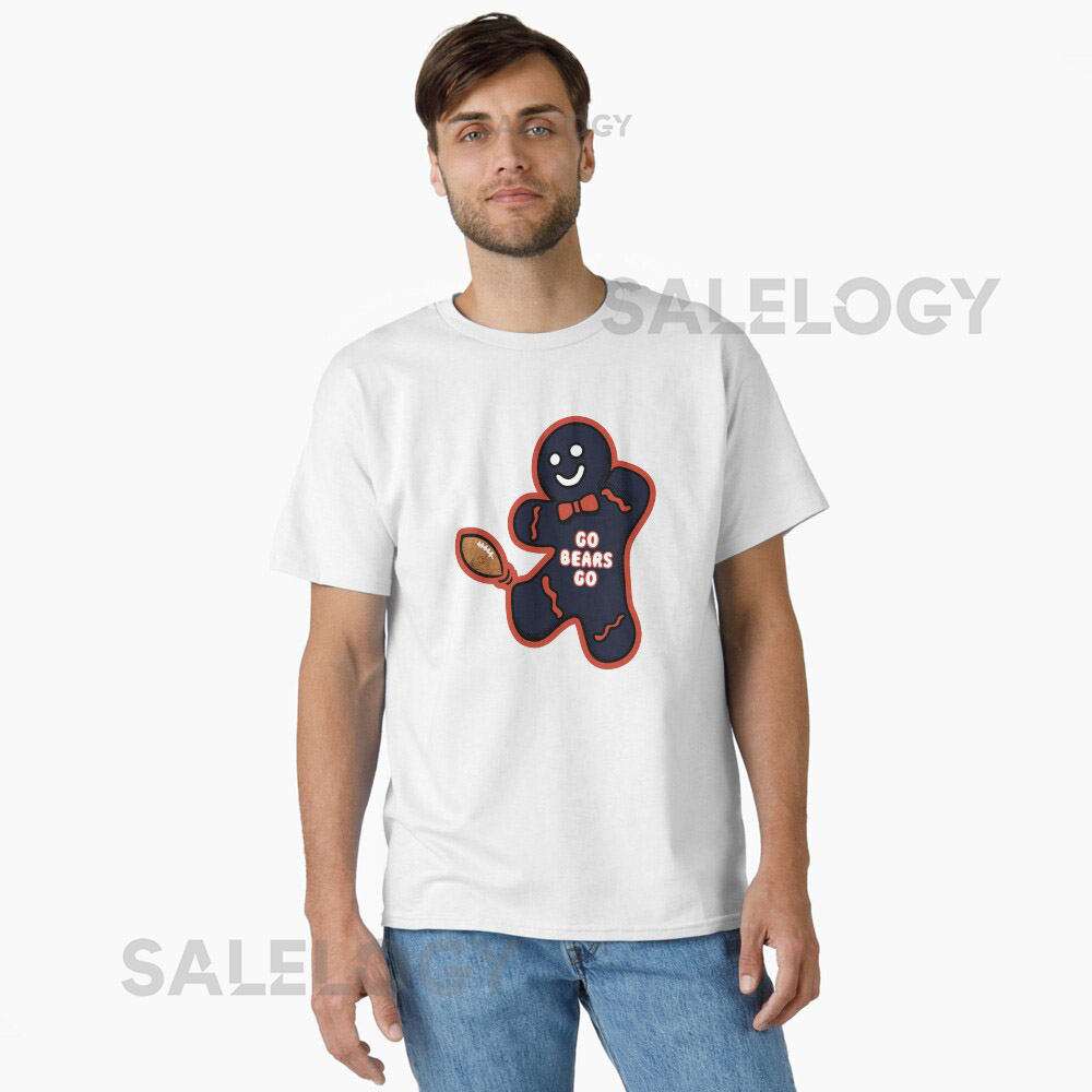 Chicago Bears Gingerbread Man    T-shirt