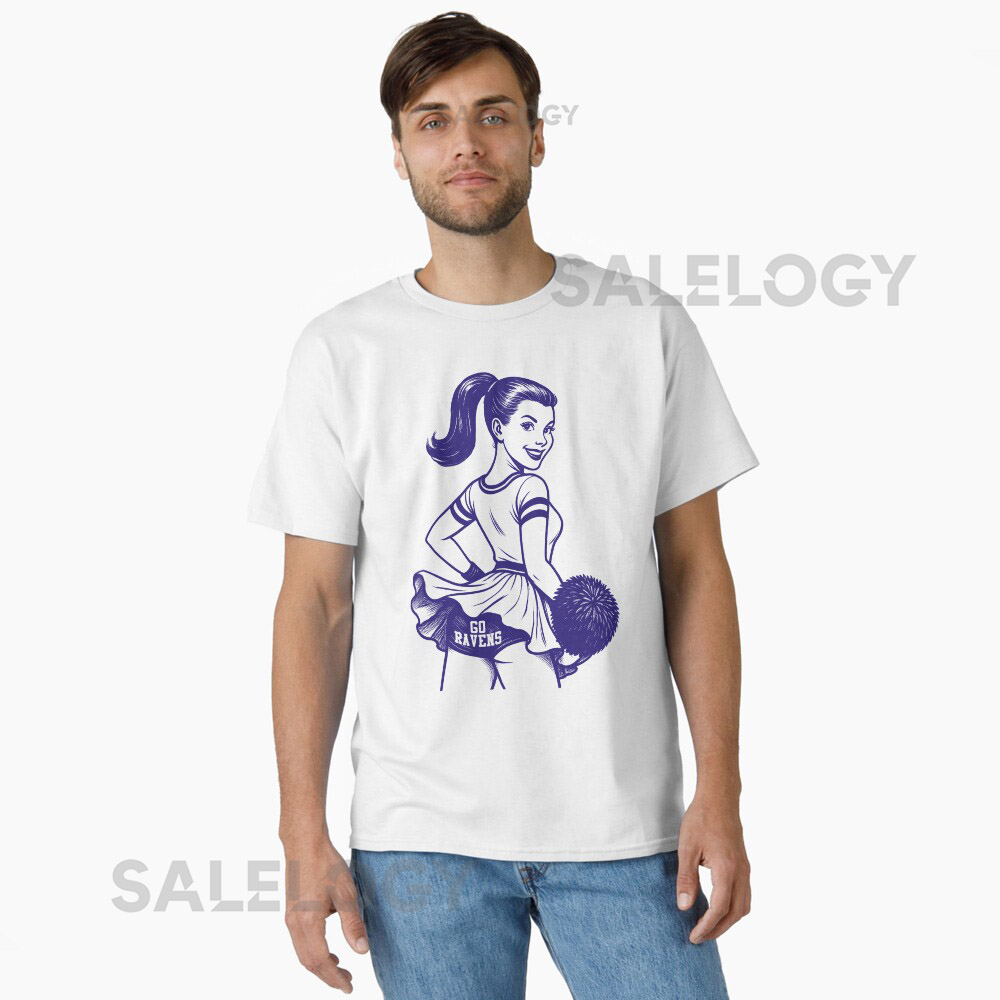 Baltimore Ravens Shirts Cheerleading Girls Women M5454y