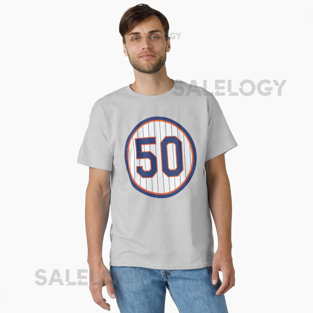  Sid Fernandez  50 Jersey Number  Oversized T-Shirt yythkg