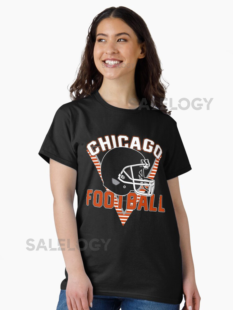 Old School Chicago Football Retro 90s Classic T-
