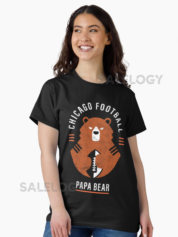 Papa Bear Chicago Football Fan Gift T-shirt Sold
