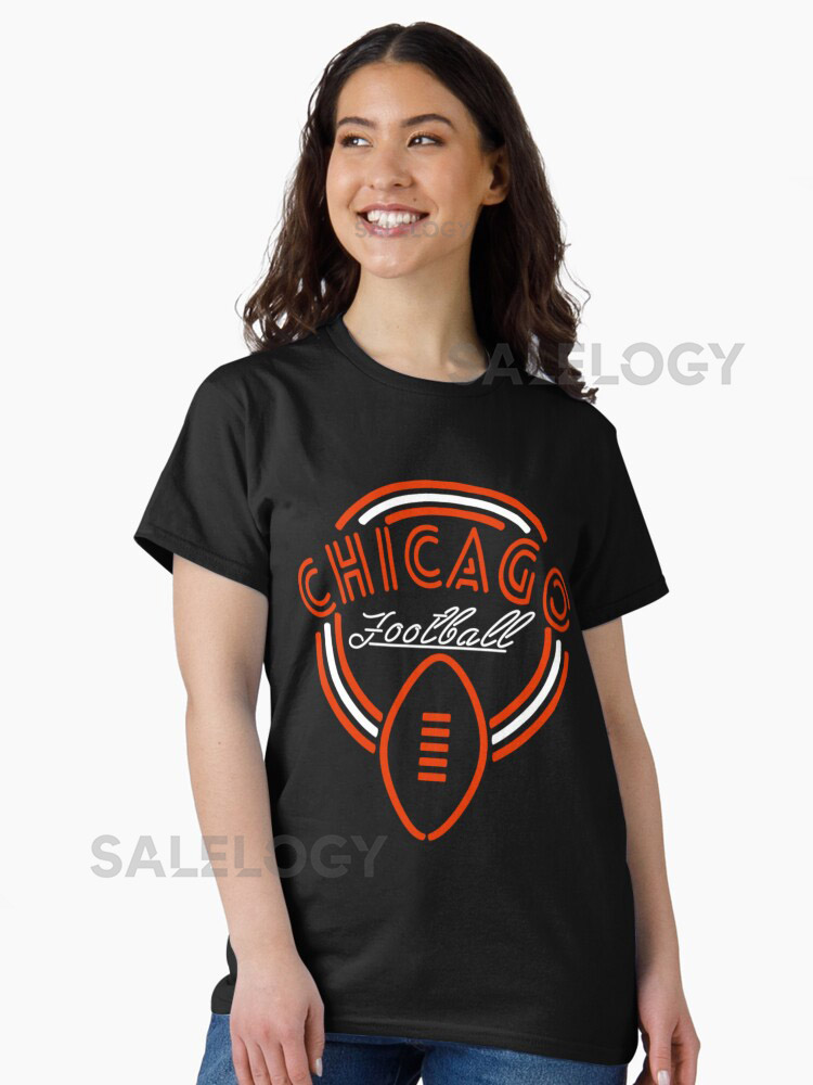 Neon Sign Chicago Football T-shirt Chicago Bear
