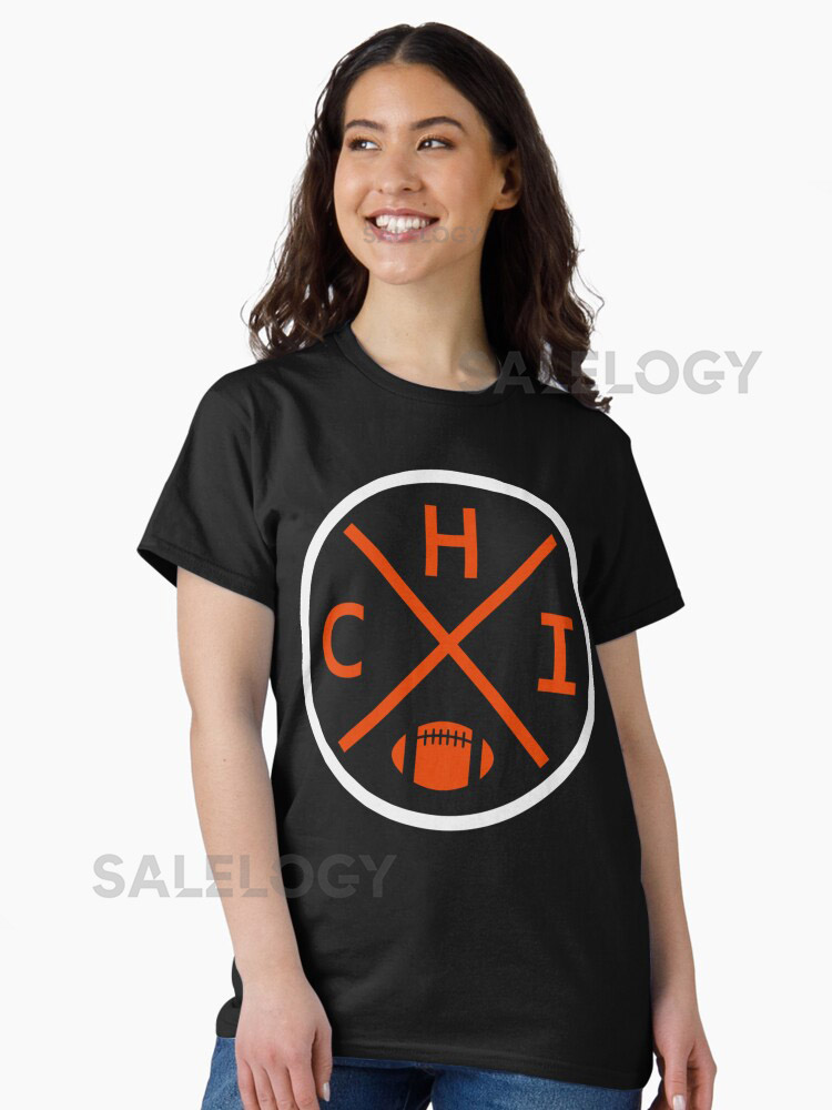 Retro Chicago Football Emblem Vintage CHI Class