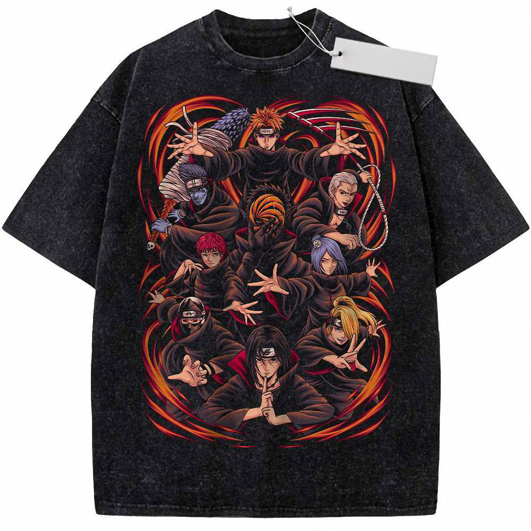Akatsuki Shirt, Naruto Shirt, Anime Shirt, Vintage Tee 5