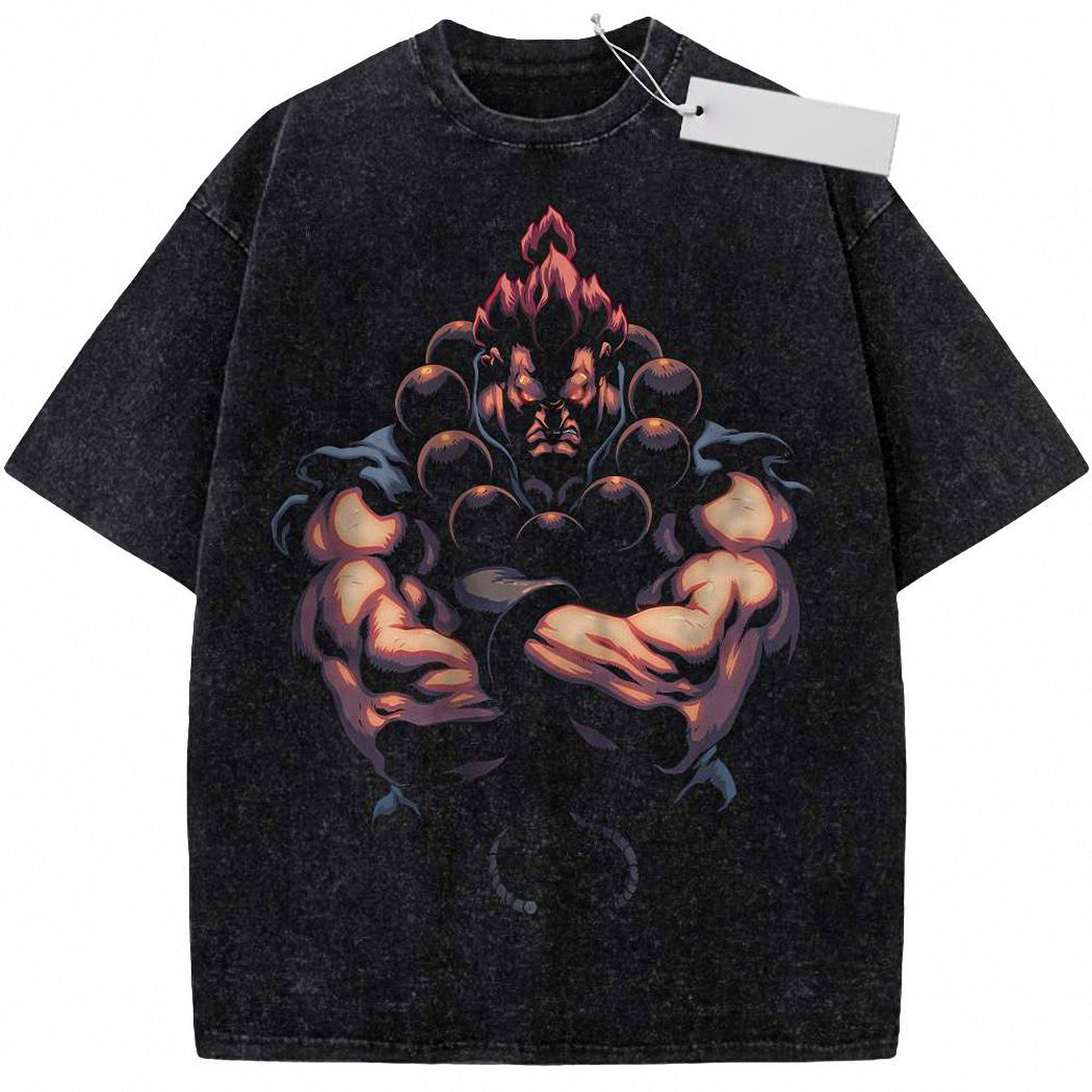Akuma Shirt, Street Fighter Shirt, Game Shirt, Vintage T-Shirt 1