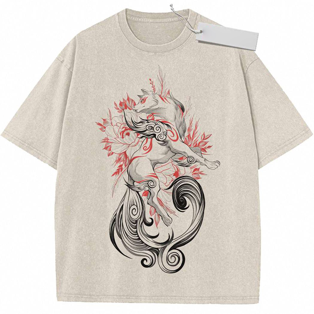 Amaterasu Shirt, Okami Shirt, Game Shirt, Vintage Tee 5