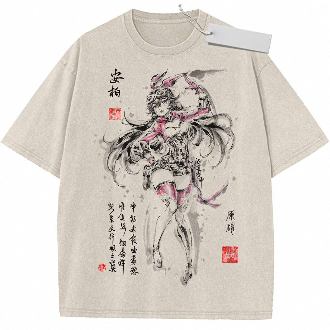 Amber Shirt, Genshin Impact Shirt, Game Shirt, Vintage T-Shirt 2
