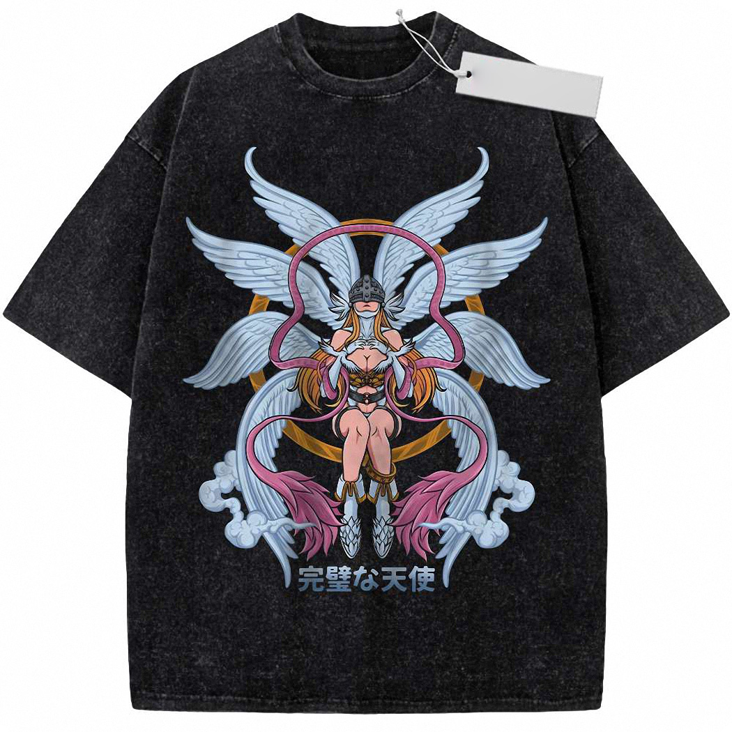 Angewomon Shirt, Digimon Adventure Shirt, Anime Shirt, Vintage Tee 5