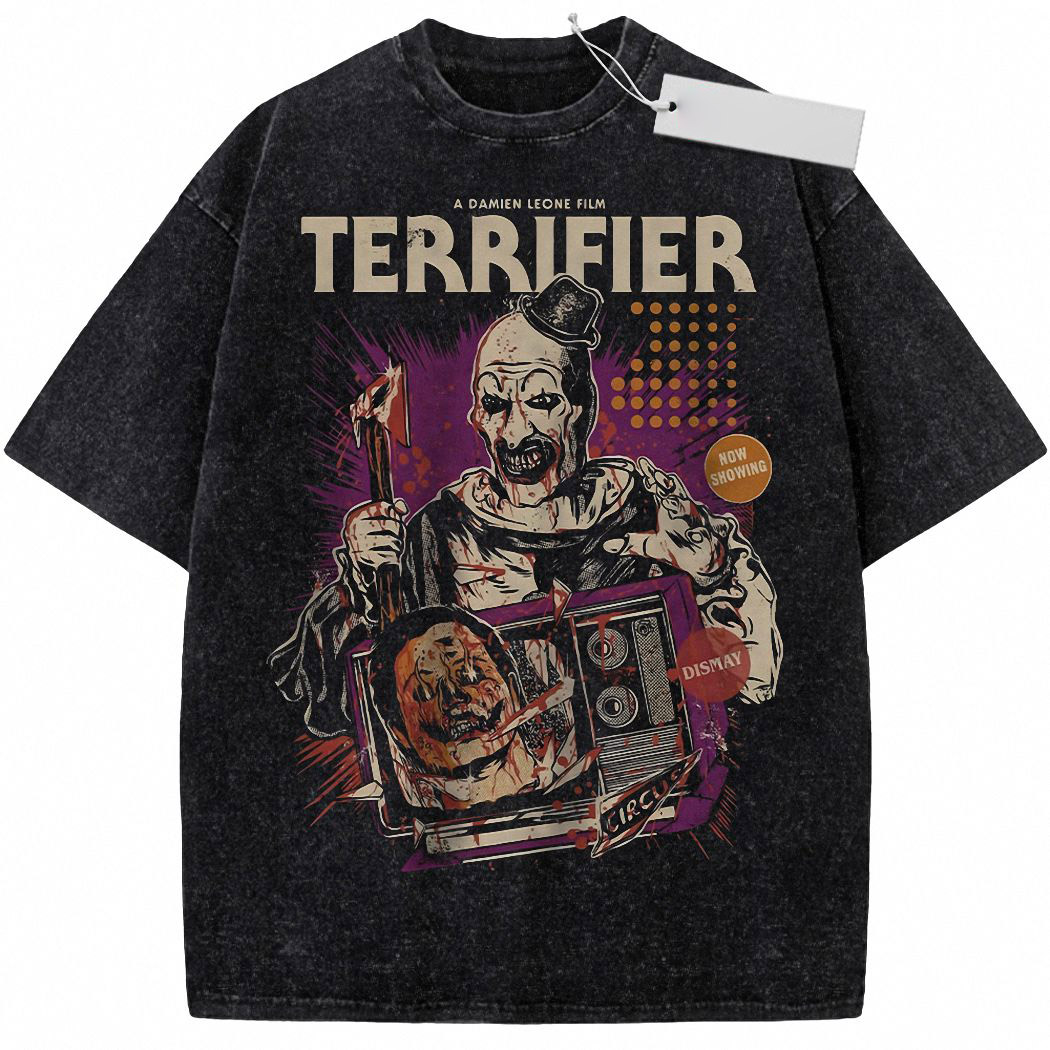 Art the Clown Shirt, Terrifier Shirt, Horror Movie Shirt, Vintage Tee 1