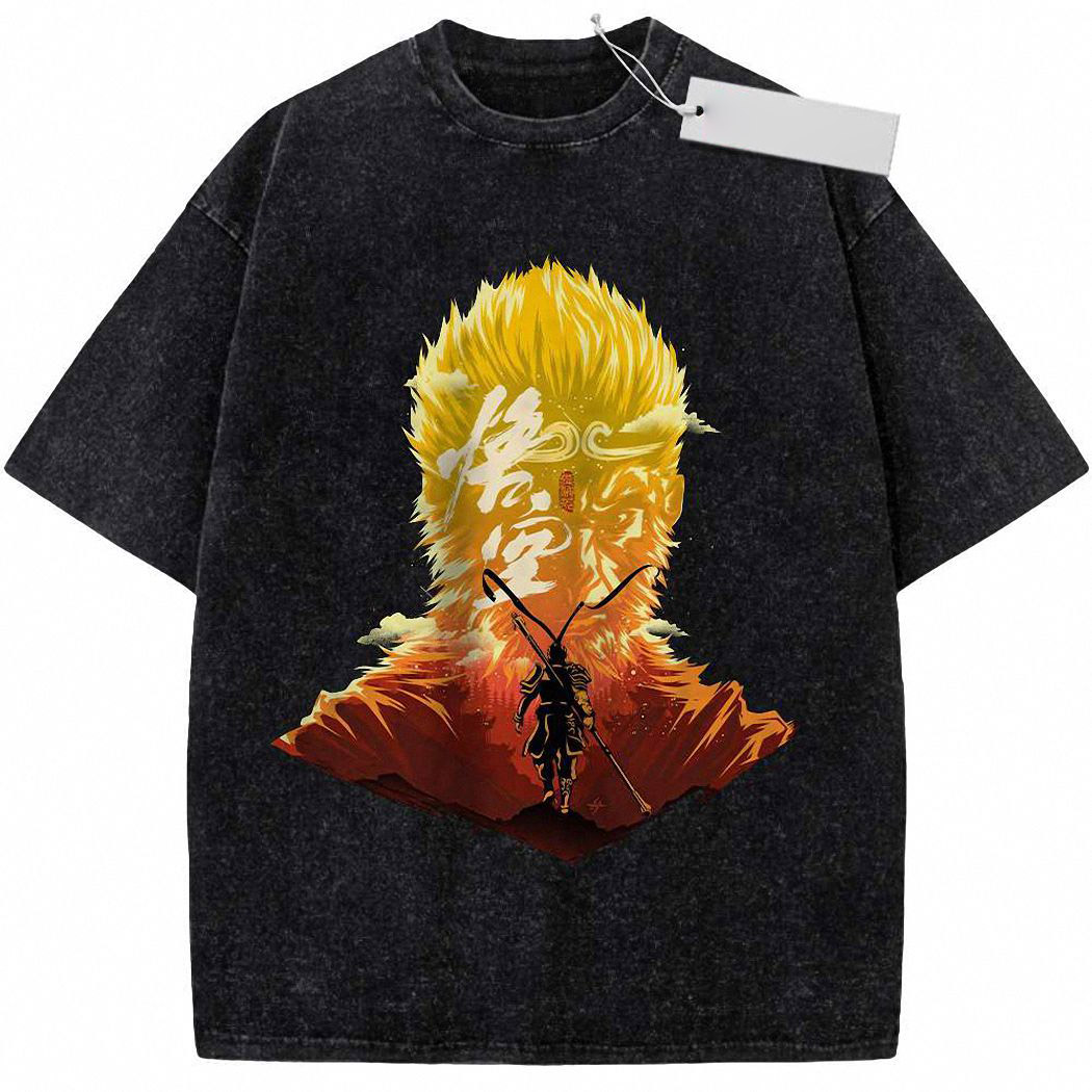 Black Myth Wukong Shirt, Game Shirt, Vintage T-Shirt 1