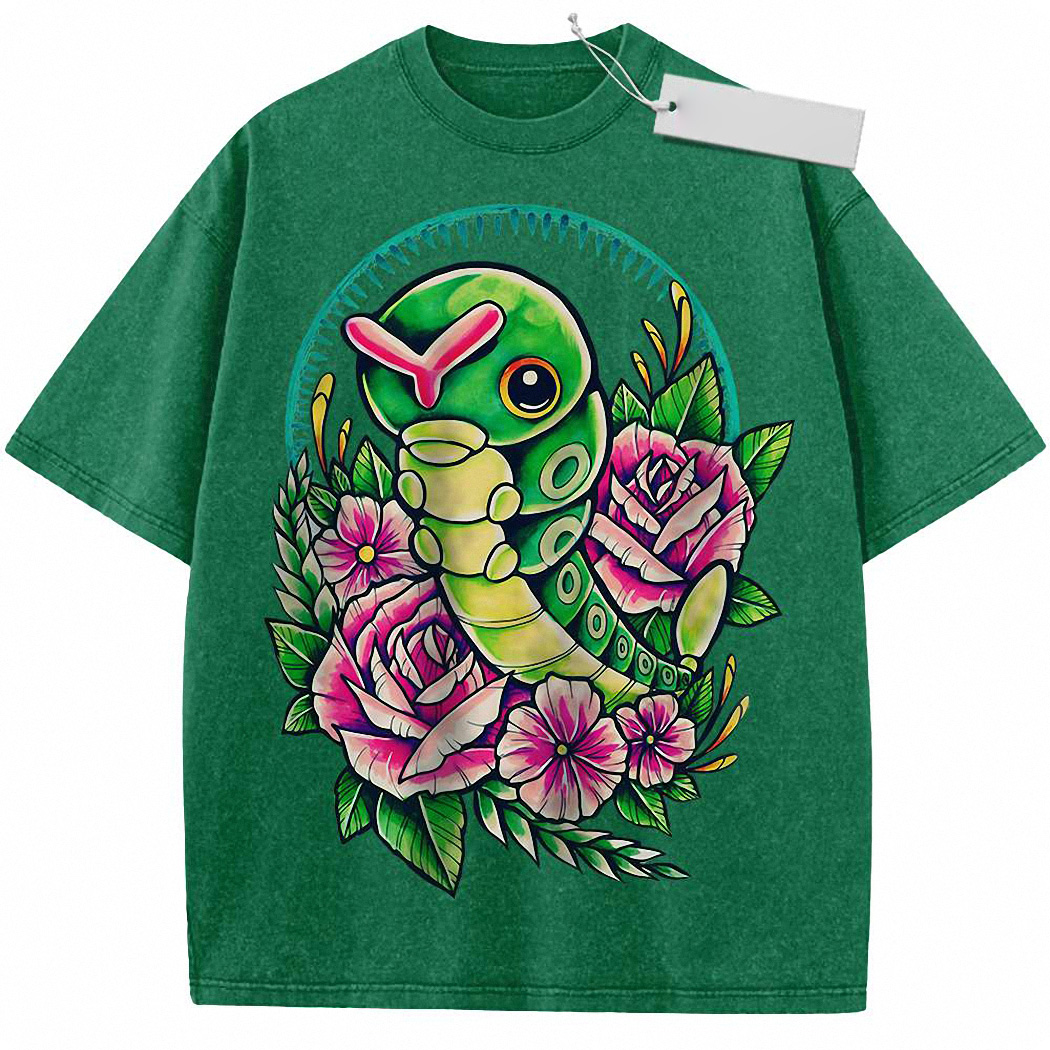 Caterpie Shirt, Anime Shirt, Vintage Tee 1