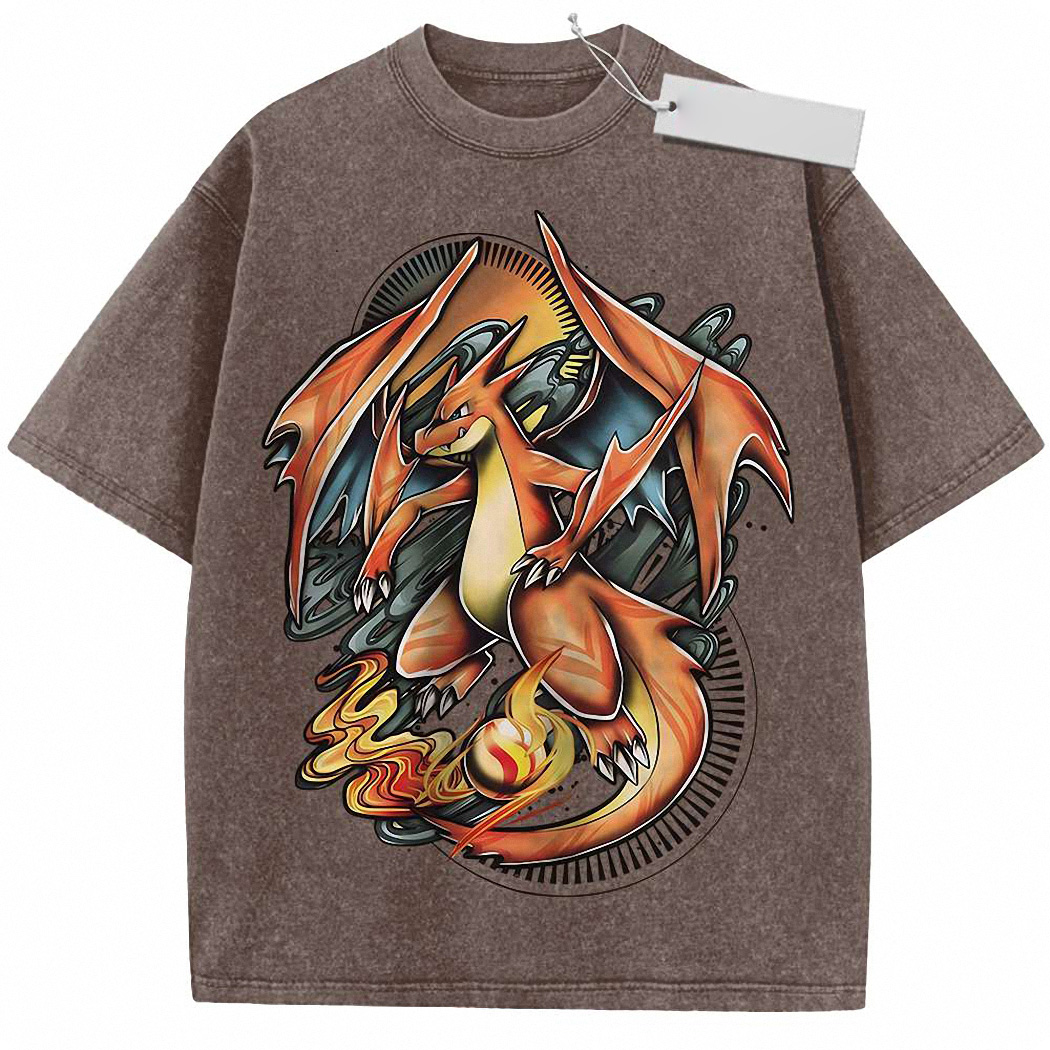 Charizard Shirt, Anime Shirt, Vintage Tee 2