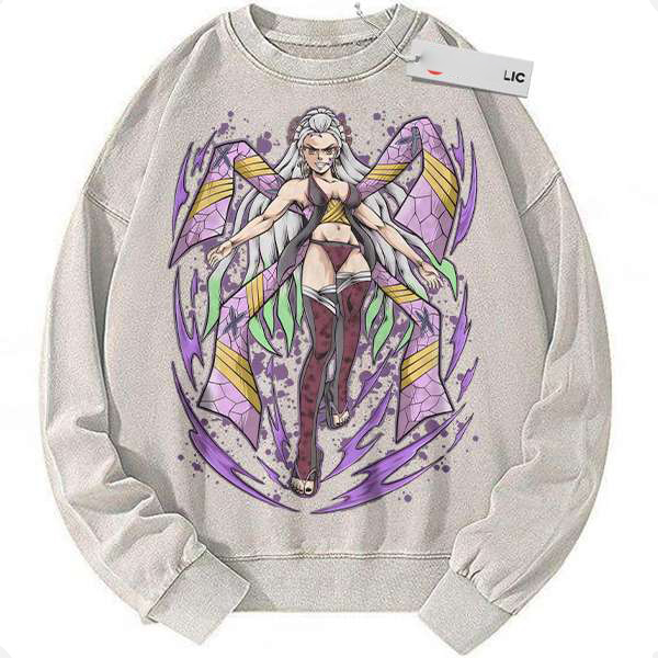 Daki Sweatshirt, Demon Slayer Sweatshirt, Anime Sweatshirt, Vintage Sweatshirt