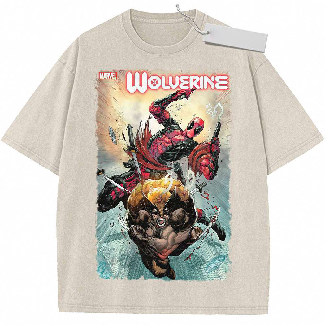 Deadpool Shirt, Wolverine Shirt, Marvel Comics Shirt, Vintage Tee 1