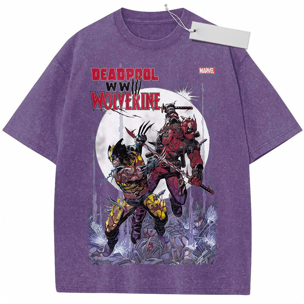 Deadpool Shirt, Wolverine Shirt, Marvel Comics Shirt, Vintage Tee 135