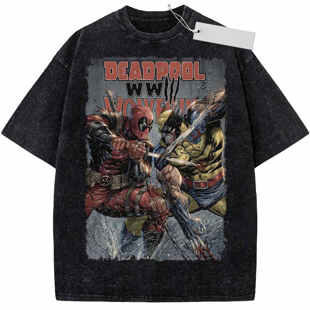 Deadpool Shirt, Wolverine Shirt, Marvel Comics Shirt, Vintage Tee 8